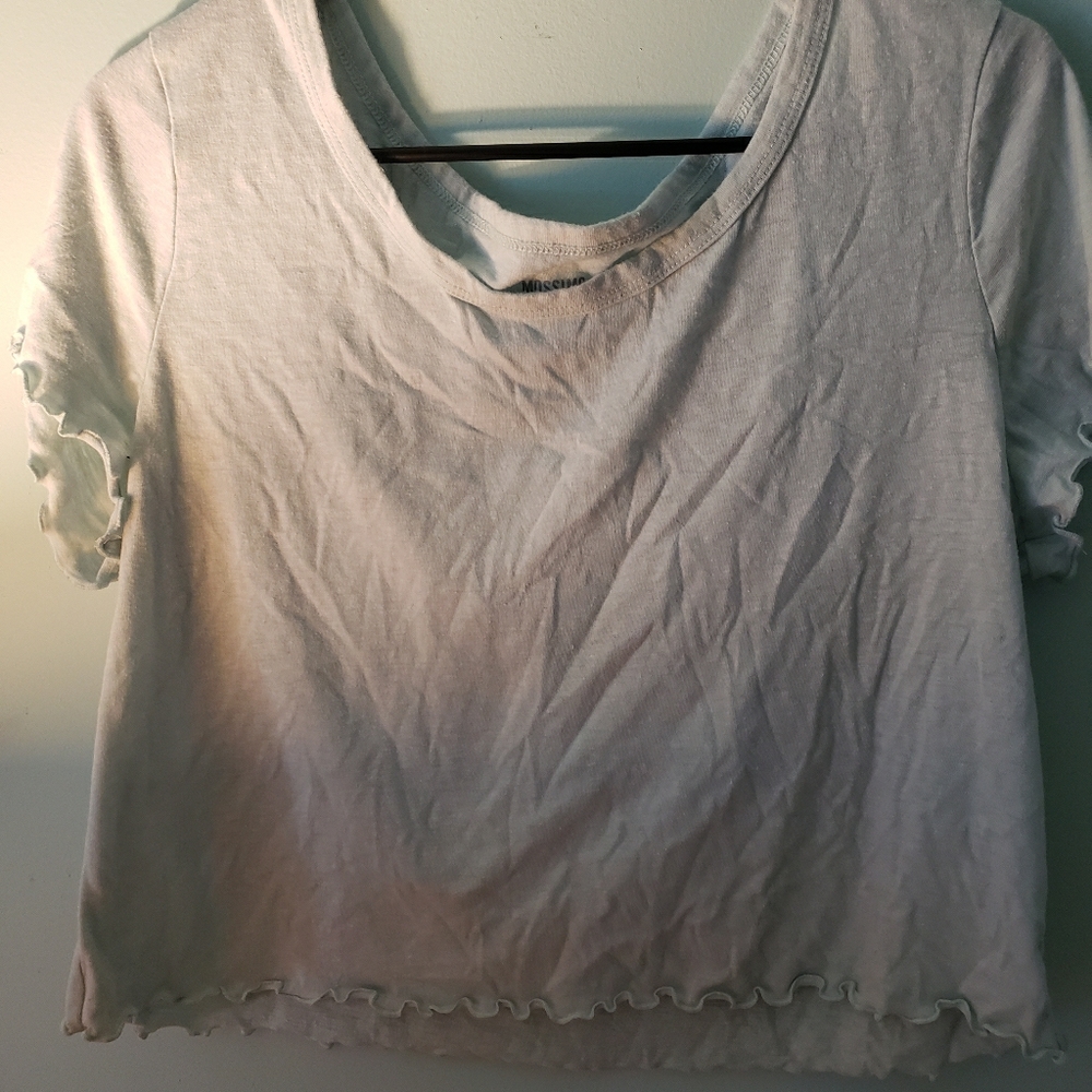 Light mint crop top